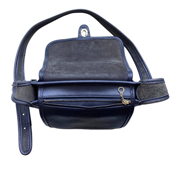 Rare Vintage Coach 9038 Shelburne Flap Navy E8C-9038 - Picture 5 of 9